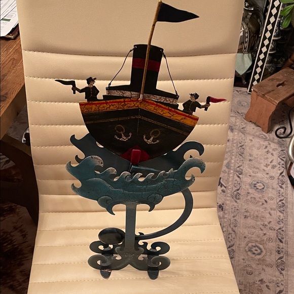 Decorative Pirate Ship Metal Art - Picture 3 of 8